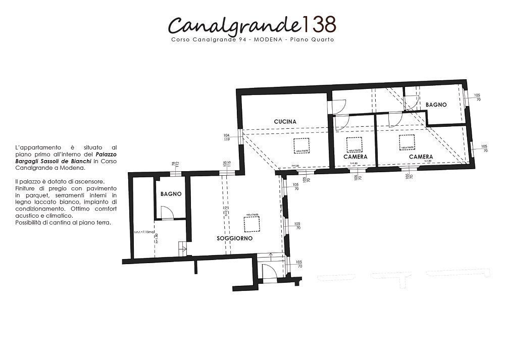 APPARTAMENTO PIANO QUARTO 138MQ