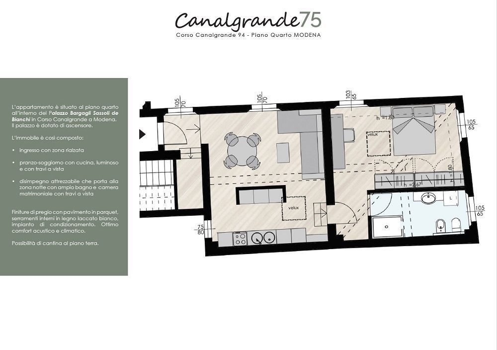 APPARTAMENTO PIANO QUARTO 75MQ