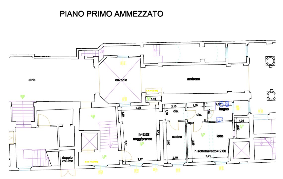 APPARTAMENTO PIANO PRIMO AMMEZZATO 75mq